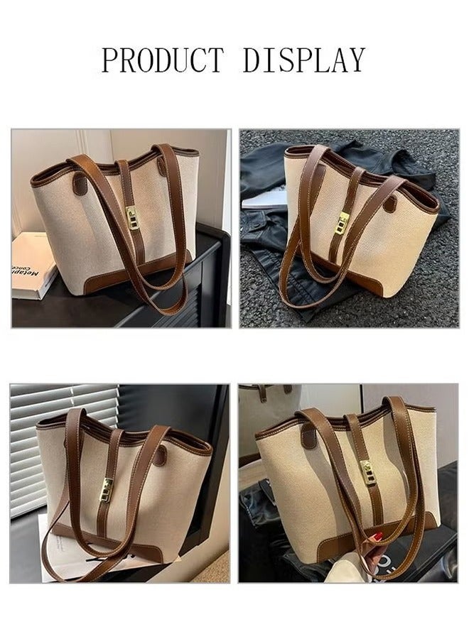 YELIN Women's Shoulder Tote Bag Handbag For Women Large Capacity Bucket Bag Fashionable Travel Messenger Shoulder Bag for Ladies Girls College Students - Image 2