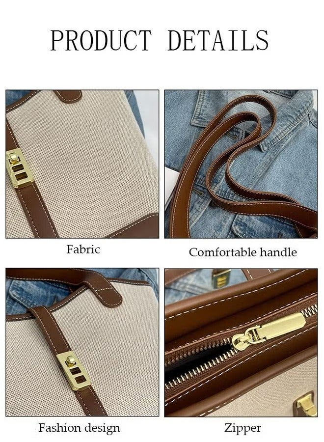 YELIN Women's Shoulder Tote Bag Handbag For Women Large Capacity Bucket Bag Fashionable Travel Messenger Shoulder Bag for Ladies Girls College Students - Image 4