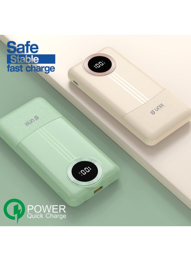 يونيكس باور بانك يونكس UX-1534 بسعة 10000mAh | شحن سريع PD 22.5W | كابلين مدمجين Type-C وLightning | شاشة LED رقمية | شاحن محمول - Image 3