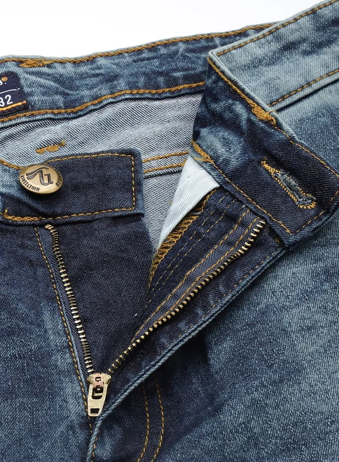 The Indian Garage Co  Men Slim Fit Badges Jeans for Men | Best Price UAE