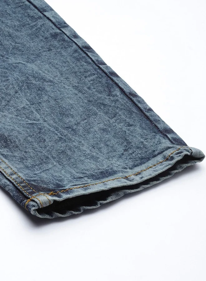 The Indian Garage Co  Men Slim Fit Badges Jeans for Men | Best Price UAE