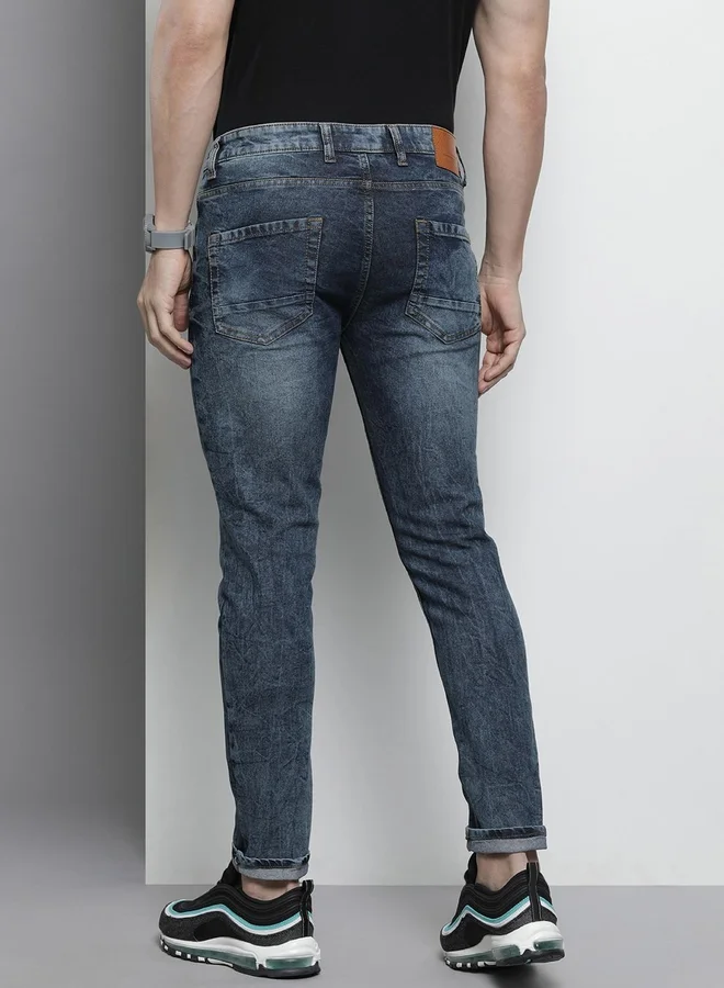 The Indian Garage Co  Men Slim Fit Badges Jeans for Men | Best Price UAE