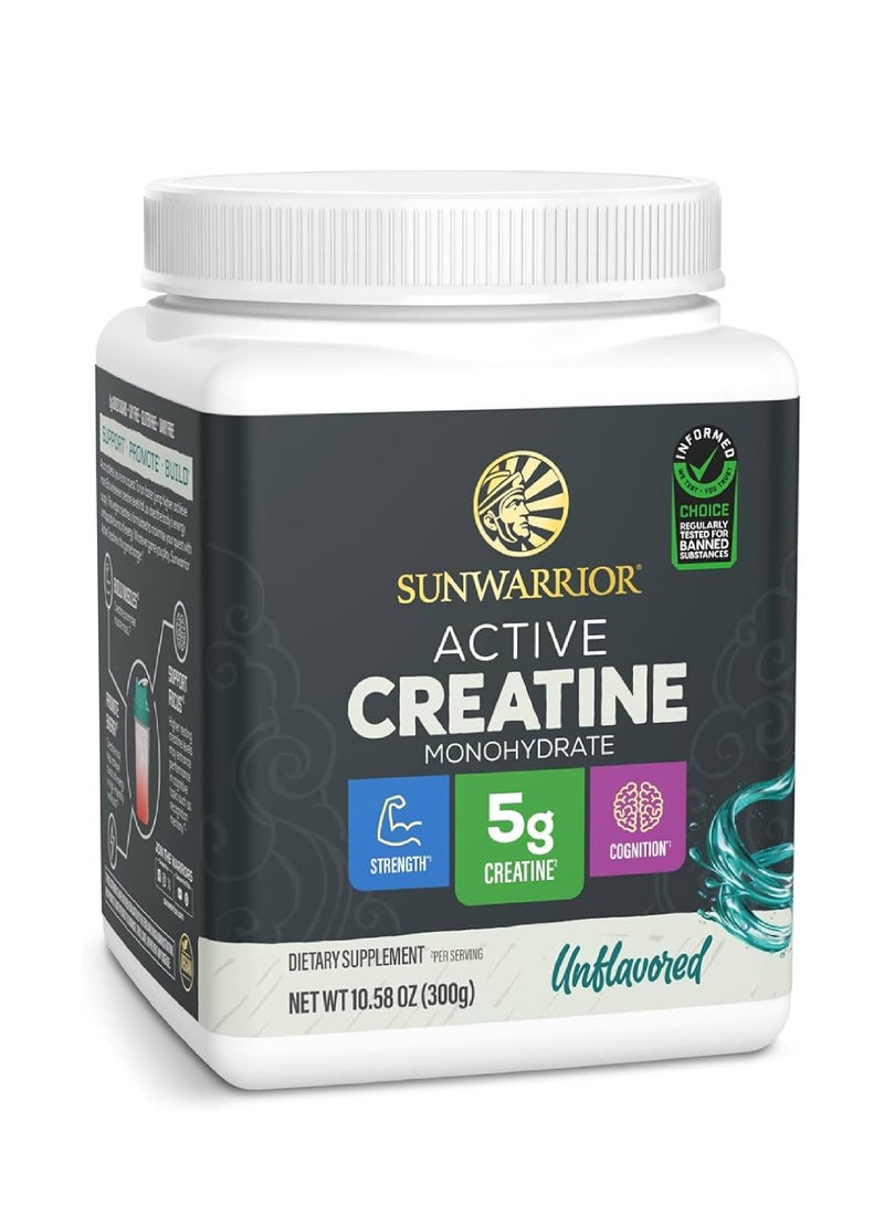 SunWarrior Active Creatine Monohydrate 5g Creatine Unflavored 300g
