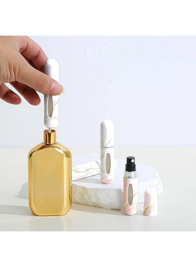 زجاجة رذاذ عطر صغيرة محمولة قابلة لإعادة التعبئة 5 مل ، زجاجة إعادة تعبئة عطر قابلة لإعادة التعبئة للسفر ، رذاذ عطر قابل للتعبئة ، زجاجة رذاذ عطر صغيرة ، موزع صندوق رذاذ السفر والانطلاق (أرجواني) - Image 3