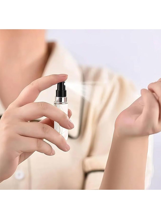 زجاجة رذاذ عطر صغيرة محمولة قابلة لإعادة التعبئة 5 مل ، زجاجة إعادة تعبئة عطر قابلة لإعادة التعبئة للسفر ، رذاذ عطر قابل للتعبئة ، زجاجة رذاذ عطر صغيرة ، موزع صندوق رذاذ السفر والانطلاق (أرجواني) - Image 4