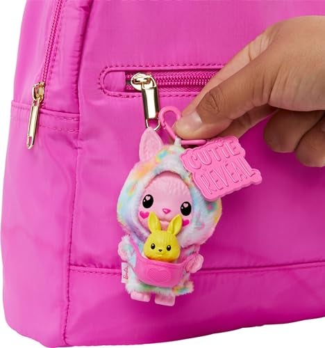 Barbie Cutie Reveal Animal Color Dream-Themed Pet & Accessories with 5 Surprises Including Mini Pet, Color Change & Clip - Image 3
