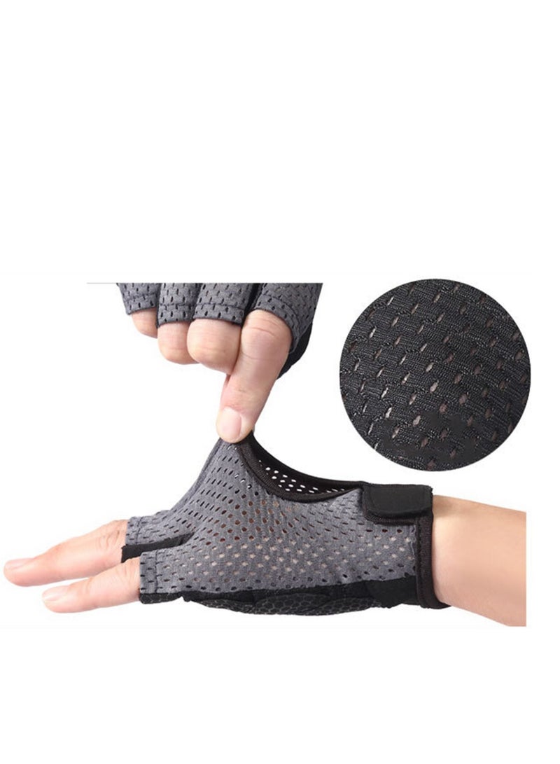 Y&D Anti Slip Shock Absorbing Padded Breathable Half Finger Short Sports Cycling Gloves for Men Women - Image 5