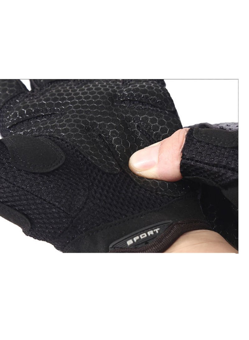 Y&D Anti Slip Shock Absorbing Padded Breathable Half Finger Short Sports Cycling Gloves for Men Women - Image 4