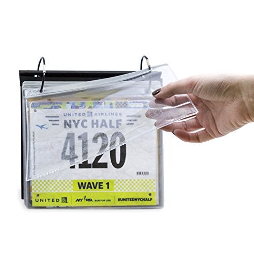 Gone For a Run Designed Bibfolio Race Bib Display Vinyl Protector Sheets | 1 Pack (12 Vinyl Sheets/Pack) - 12 Sheets - Image 5
