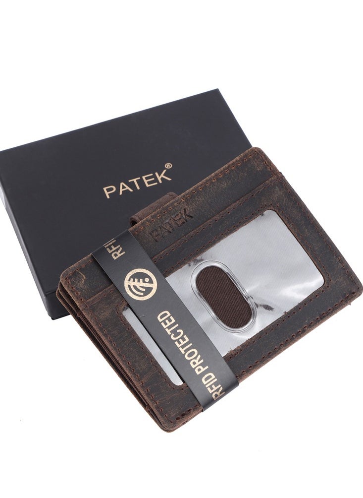 Premium Patek Slim RFID-Protected Leather Cardholder with ID Card Window for Men's and Women's Elegant and Lightweight Wallet for Secure Daily Use - pzsku/Z1C13564B97F315C1D4B0Z/45/_/1695659543/ee7a01f0-8962-4a10-8d3e-9a5b7329b49a