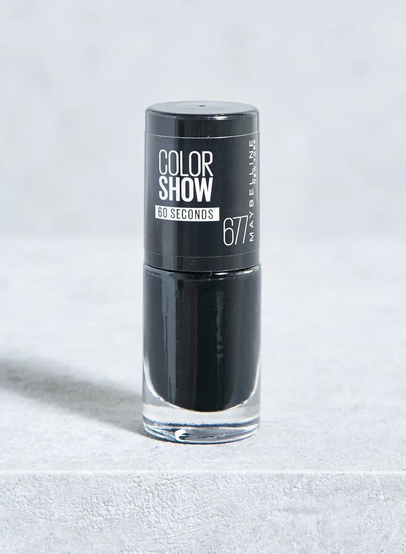 MAYBELLINE NEW YORK Colorama Nail Polish - Blackout 677