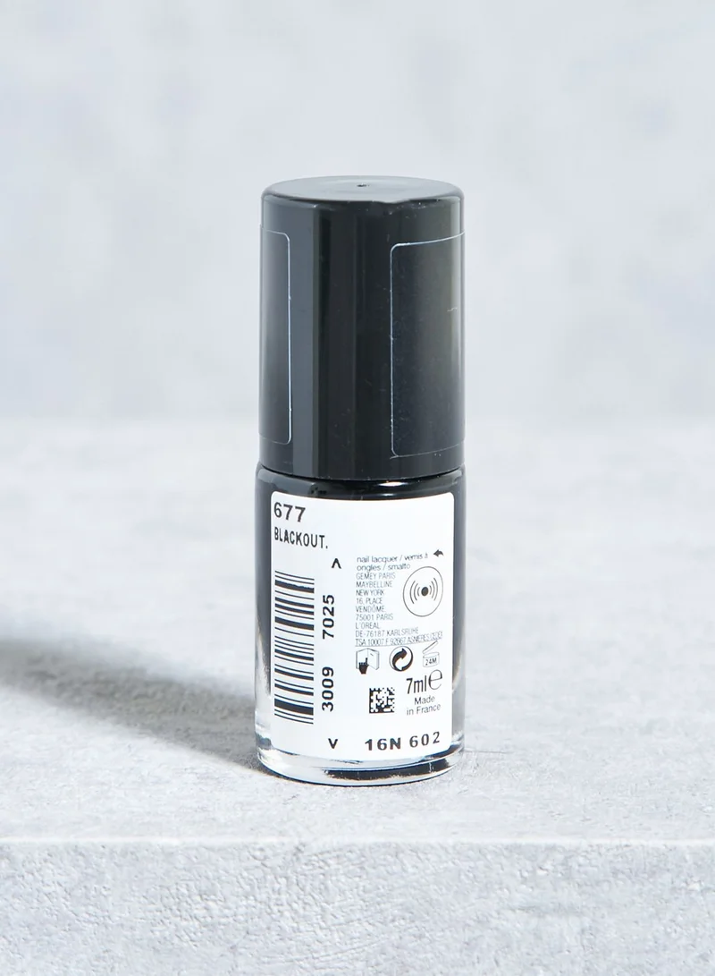 MAYBELLINE NEW YORK Colorama Nail Polish - Blackout 677