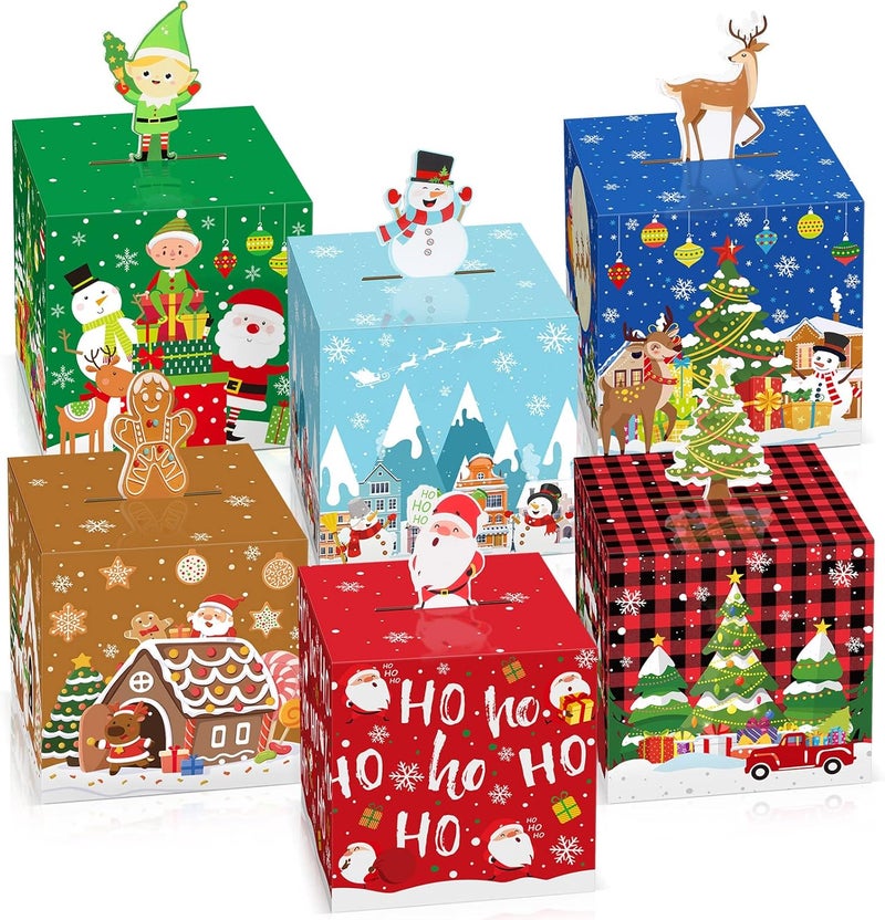 Pajean 24 Pieces Christmas Gift Boxes - Colorful 3D Designs - Image 1