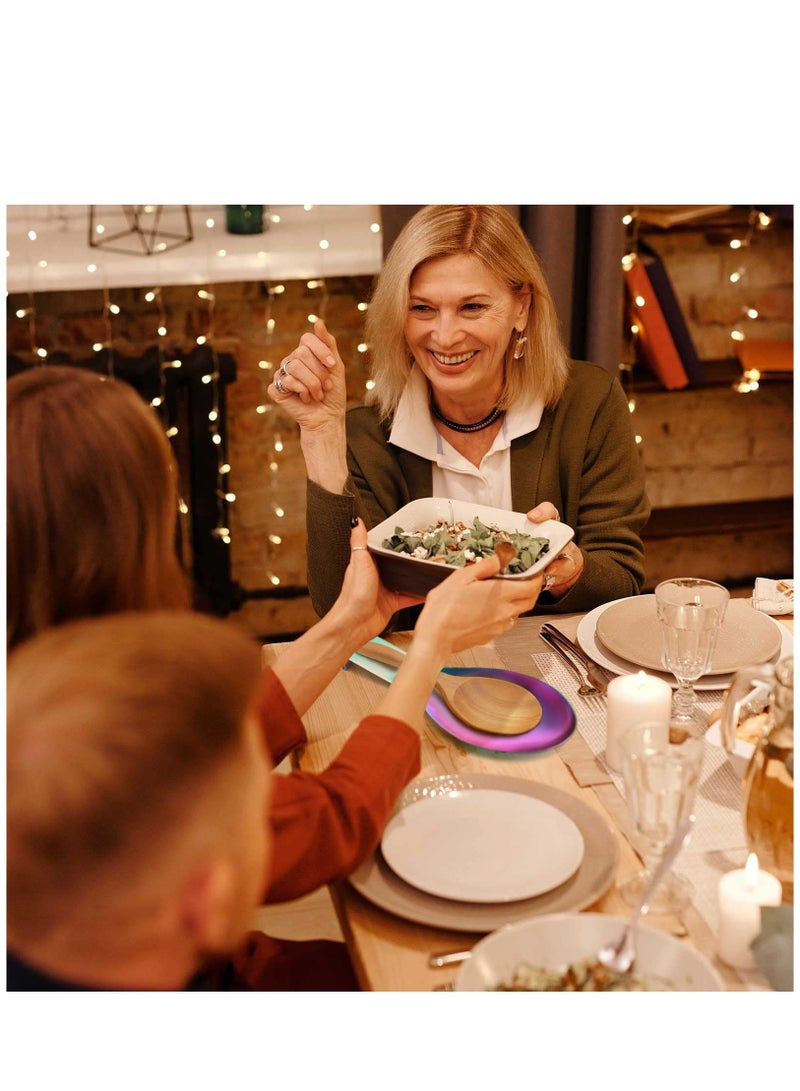 SYOSI 4 قطع حامل ملاعق من الفولاذ المقاوم للصدأ ملون لراحة الملاعق لطاولة المطبخ حاملة ملعقة اللادلة لسطح الموقد مقاوم للصدأ حامل ملعقة آمن للغسالة - Image 5