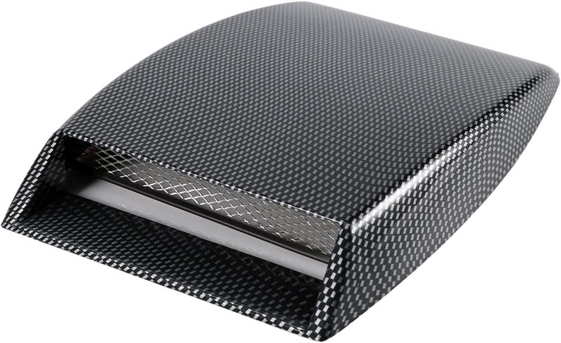 klarako Hood Scklarako Universal Car Decorative Hood Vent Air Flow Intake Scklarako Bonnet Vent Cover for Automotive Trucks Vehicle (Carbon Fiber) - Image 1