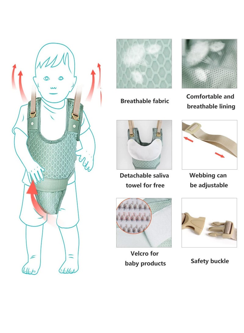 Y&D Handheld Baby Walking Harness, Kids Learning Helper for Boys Girls, Adjustable Walker Safety Harness Assistant Belt Toddler Infant Child 7-24 Month (Mint Green) - Image 3
