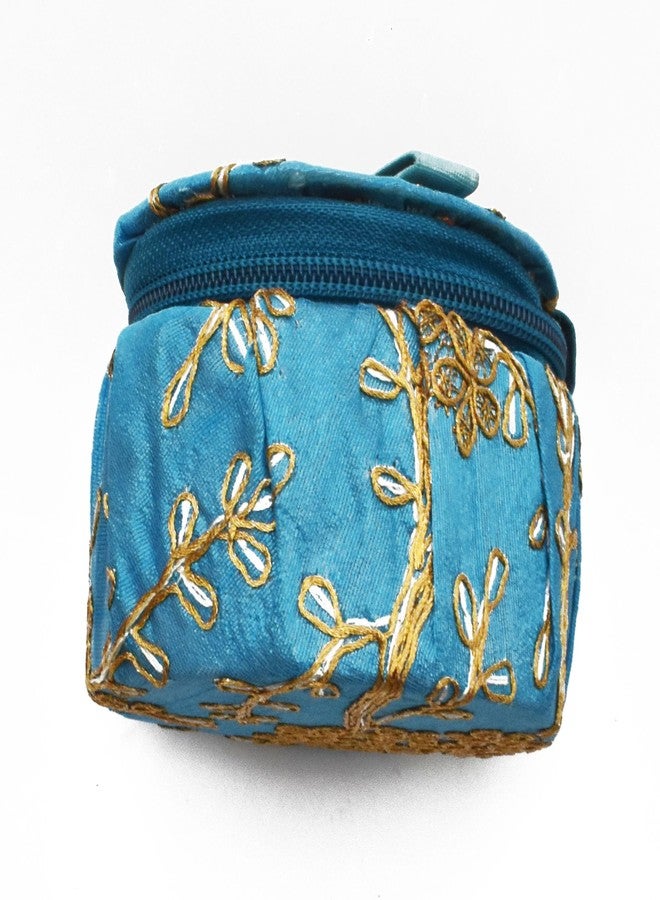 justhandmade trendy Embroidery Jewellery Storage Box For Women Jewellery Organiser Box, Wedding Return Gifts For Women Bridal Gift Storage Box Housewarming Baby Shower Return Gifts (Pack Of 9) - Image 3