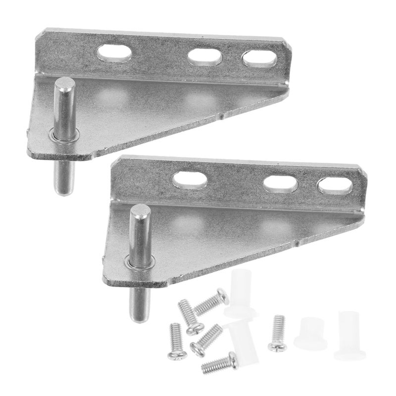 Yardenfun 2pcs Fridge Hinges Refrigerator Hinges Freezer Door Replacement Fridge Small Supply Repairing Freezer Xiaobing Stainless Steel Household S01 35mm