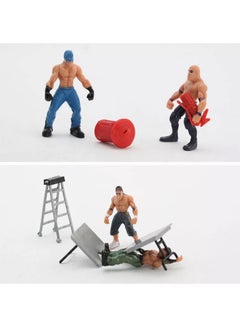 Contains 12 Wrestler Doll Sets And Accessories, Four-Corner Ring Scene Model Toys - pzsku/Z1C1395026435FCA0B45EZ/45/_/1718436319/1d5c81a9-13eb-487f-b38c-627217a12a94