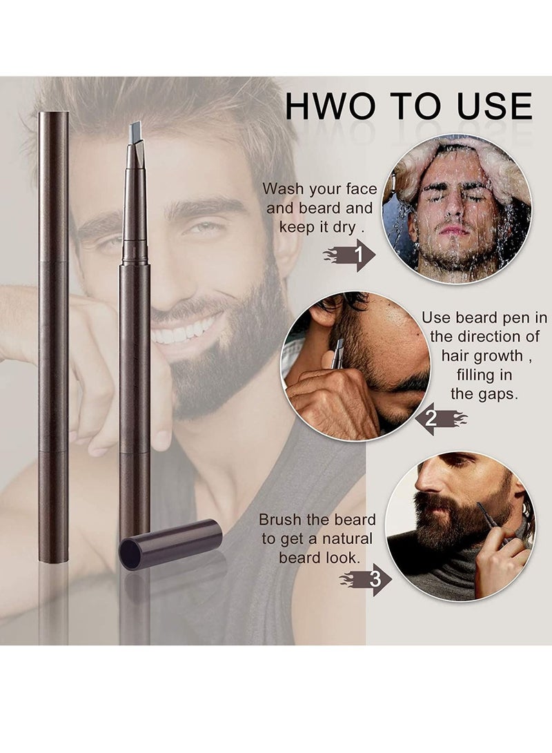 2 Pack Beard Filling Pen Black - Image 4