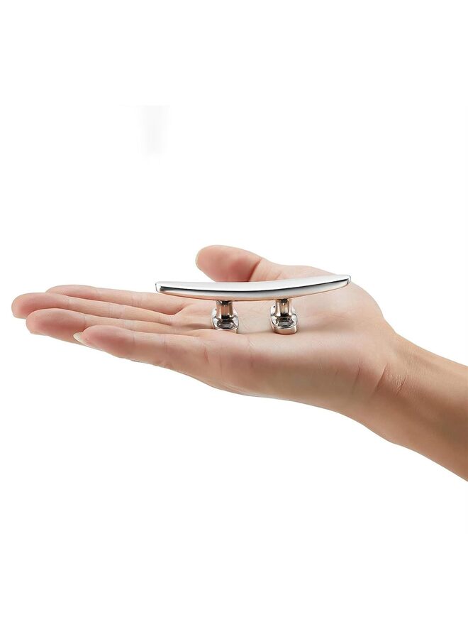 يُسلِّم مربط قارب، قاعدة مفتوحة، مرسى، جميع ملحقات رسو القوارب من الفولاذ المقاوم للصدأ ٣١٦، براغي (اللون: قطعتان، المقاس: ١٢٥ مم). - Image 2