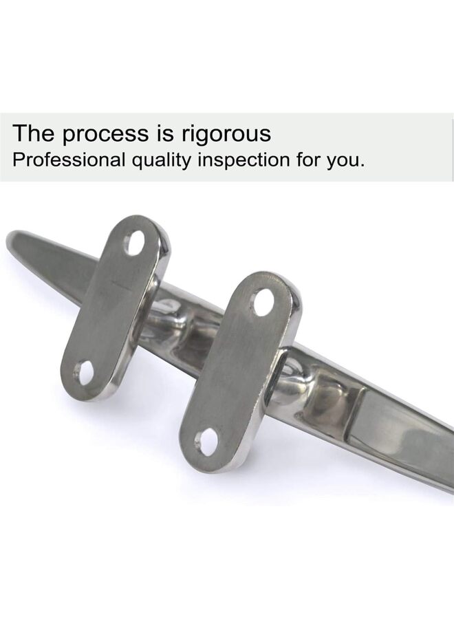 يُسلِّم مربط قارب، قاعدة مفتوحة، مرسى، جميع ملحقات رسو القوارب من الفولاذ المقاوم للصدأ ٣١٦، براغي (اللون: قطعتان، المقاس: ١٢٥ مم). - Image 5