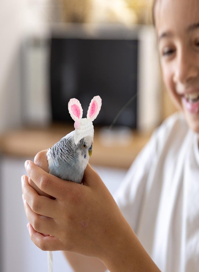 Ymapinc 2pcs Hamster Clothes, Rat Hats for Chickens Small Animal Apparel Hand Knitted Photo Props for Hamsters Dutch Pigs Snakes- Frog & Bunny Style with Adjustable Strap - Image 5