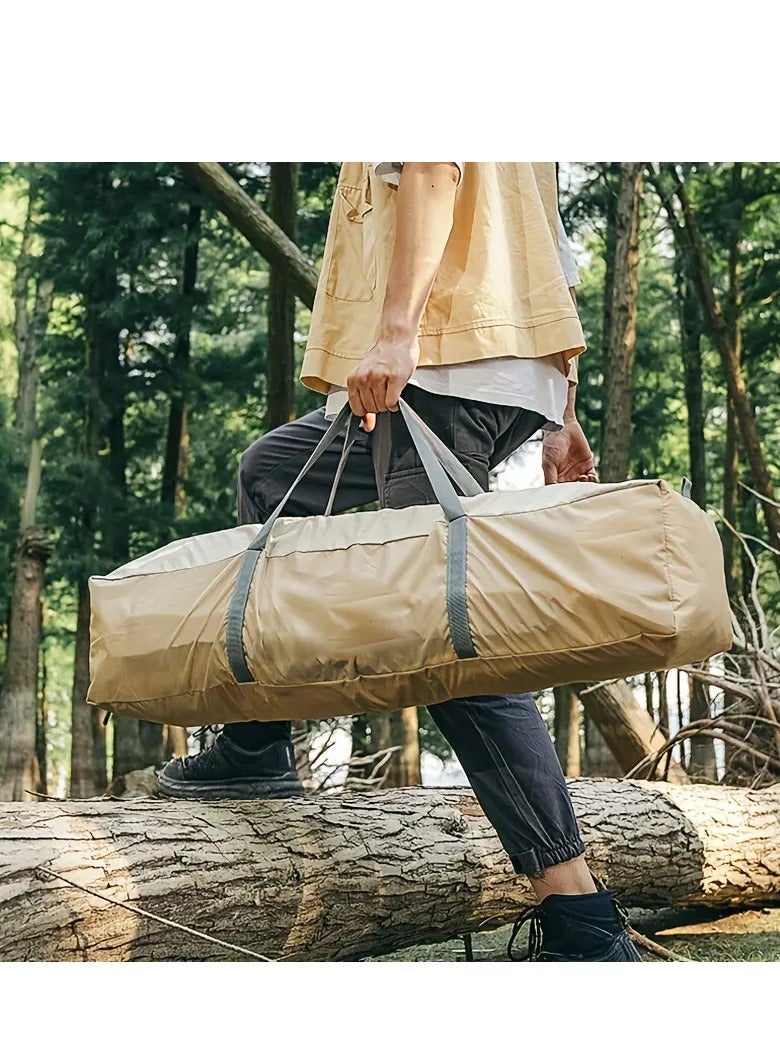 Pop-up family camping tent, self-erecting, portable and foldable, waterproof polyester, ventilated and sunshade, four-season outdoor shelter (240x240x155 cm) for 6-10 people