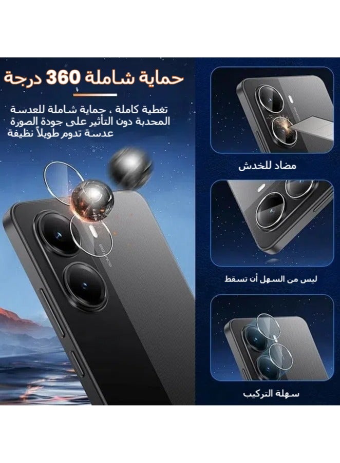 Privacy Screen Protector for Xiaomi Poco X7 Pro 5G and Camera Lens Protector, 【2+2 Pieces】 Anti-Spy Glass Tempered Glass, 9H Anti-Spy Anti-Scratch Hardness - Image 4