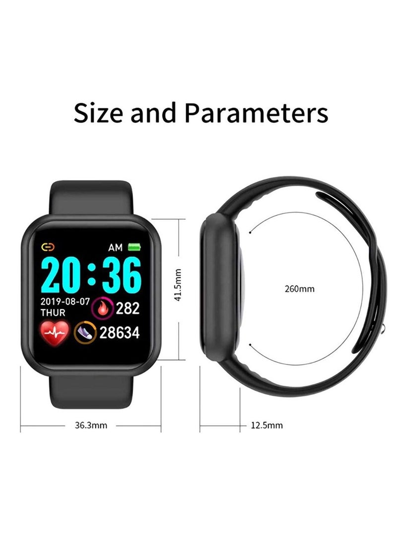 SYOSI Smart Watch, Fitness Tracker 1.44" Touch Screen Fitness Watch with Heart Rate Sleep Monitor, Blood Oxygen,Step Counter Smart Watch for Men Women Activity Trackers Smartwatch Sports for iOS Android - Image 4