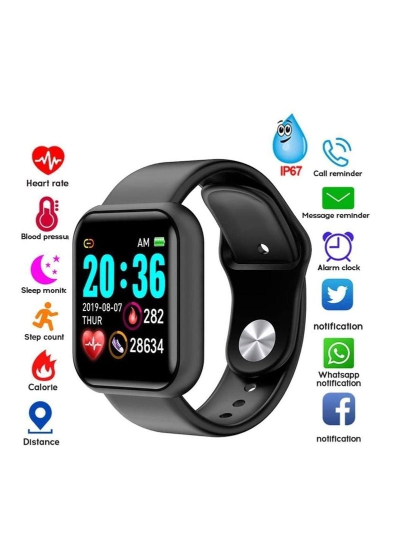 SYOSI Smart Watch, Fitness Tracker 1.44" Touch Screen Fitness Watch with Heart Rate Sleep Monitor, Blood Oxygen,Step Counter Smart Watch for Men Women Activity Trackers Smartwatch Sports for iOS Android - Image 2