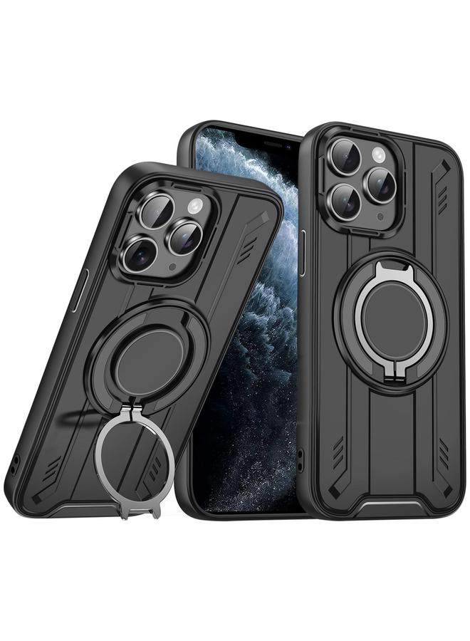 Zaboon Case For iPhone 11 Pro Max Rotating Ring Holder Magnetic MagSafe Phone Case - Image 1