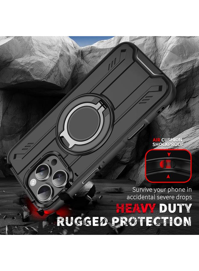 Zaboon Case For iPhone 11 Pro Max Rotating Ring Holder Magnetic MagSafe Phone Case - Image 2