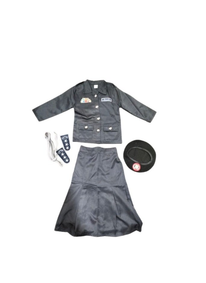 Oulabi Mir Costume Abu Dhabi Police Girl Silver 536 2-3 Years Old 
