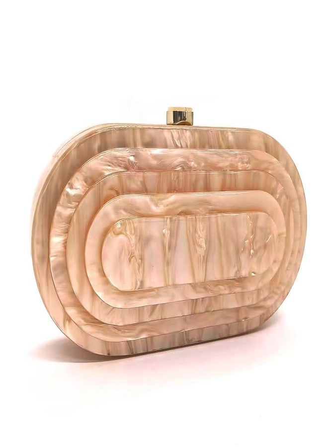 CUXVA Acrylic Trendy Splicing Bag Luxury Marble Clutch Evening Purses for Women Glitter Handbag for Wedding Cocktail Party Prom… - Image 1