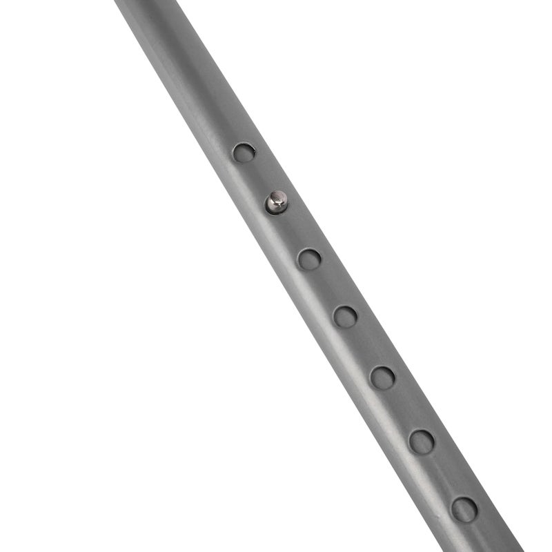 Dr. TORSO Quadpod Walking Stick with Adjustable Height, Mild-Steel Body, Light Weight for Men/Women, Patients, Old People (Silver) - Image 4