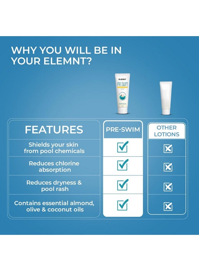 elemnt Pre Swim Body Lotion For Kids & Adults Chlorine Protection Antitan Body Lotion Upto 60 Mins Of Water Resistance 100 Gm - Image 5
