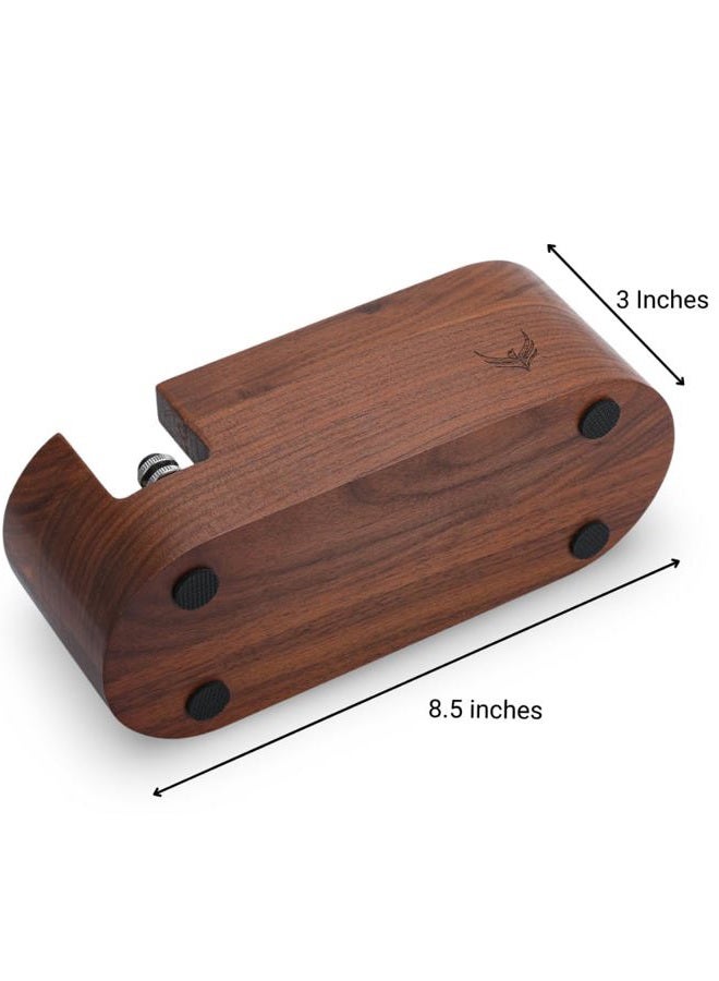 KNODOS 58mm Espresso Tamping Station V2 Espresso Machine Accessories For Coffee Bar Wooden Coffee Tamper Stand and Portafilter Holder - Image 5