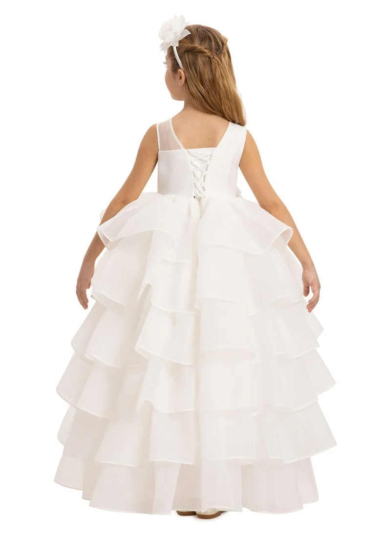 VIA BAMBINO Tiered Ruffle Flower Girl/Party Dress