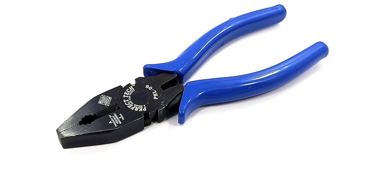 PERFECT TECH Combination Cutting Plier | Anti-Rust Properties For Gripping | 160MM/ 6 Inch | Carbon Steel Insulated Lineman Plier | Industrial & Plumber Hand Tools | Pliers For Home Tool Kit (Blue) - Image 1