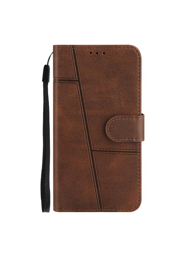 زبون جراب لهاتف iPhone 11 Pro Max مصنوع من جلد العجل مع مشبك وقفل أفقي مع حامل وفتحات للبطاقات ومحفظة وحبل - Image 2