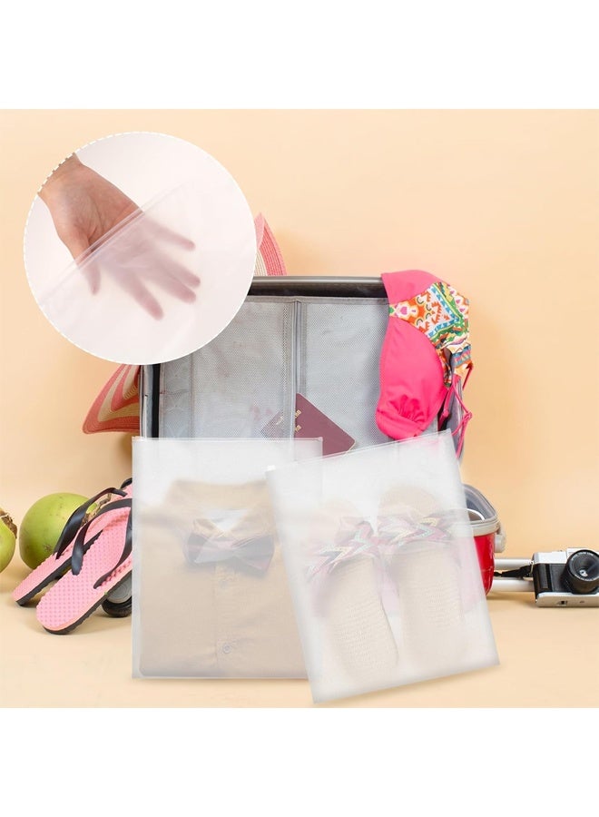 DUNISO 20 Pcs Frosted Clothes Packaging Bags for Shipping, Clothes Bags Space Saving, Large Plastic Zip Lock Bag, Resealable Frosted Packing Bag, Travel Storage Bags for Clothing Shoes, No Odor (30x40cm) - Image 4