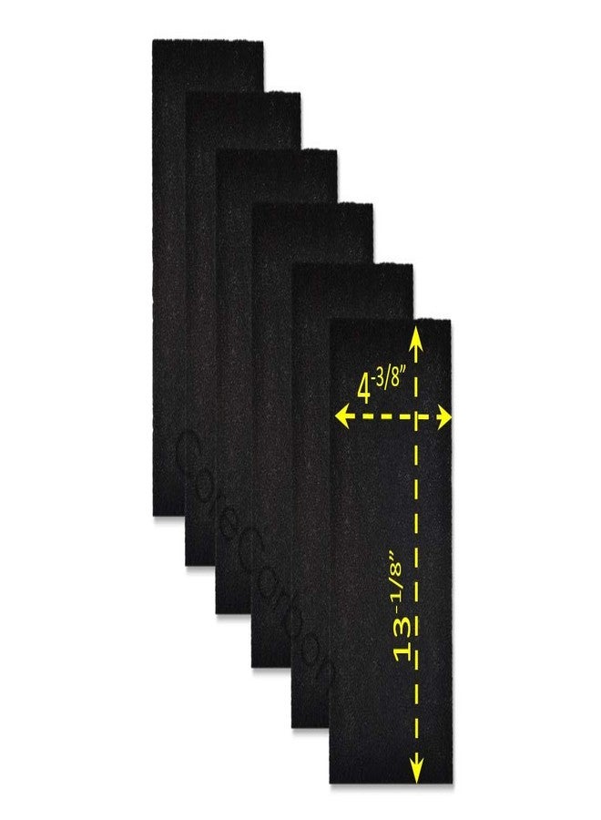 CoreCarbon 6-Pack Exact Fitment Carbon Pre-Filter Designed to Fit Honeywell Model HTT-022, Pet CleanAir HHT-013-HD, HHT-016-MP and HEPAClean Models HHT-011, 16200 - Image 1