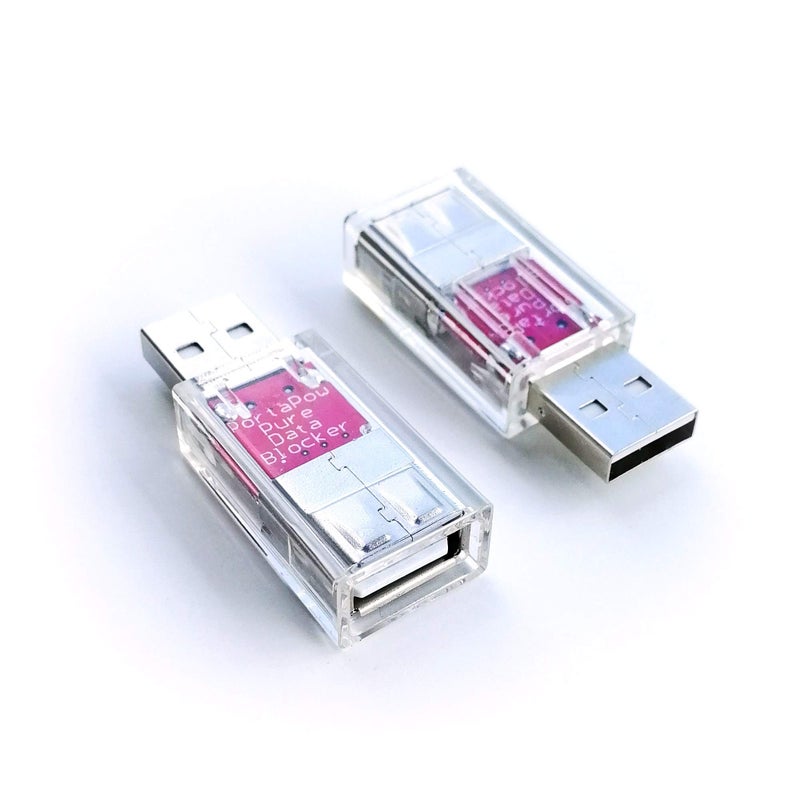PortaPow USB Data Blocker - Protect Against Juice Jacking (Transparent, 2) - Image 5
