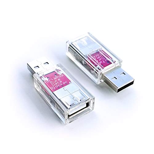 PortaPow USB Data Blocker - Protect Against Juice Jacking (Transparent, 2) - Image 1