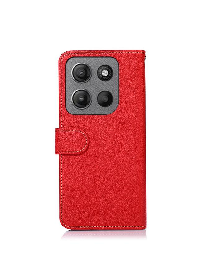 S-TOP Case For Motorola Moto G15 4G / G05 KHAZNEH Litchi Texture Leather RFID Phone Case - Image 3