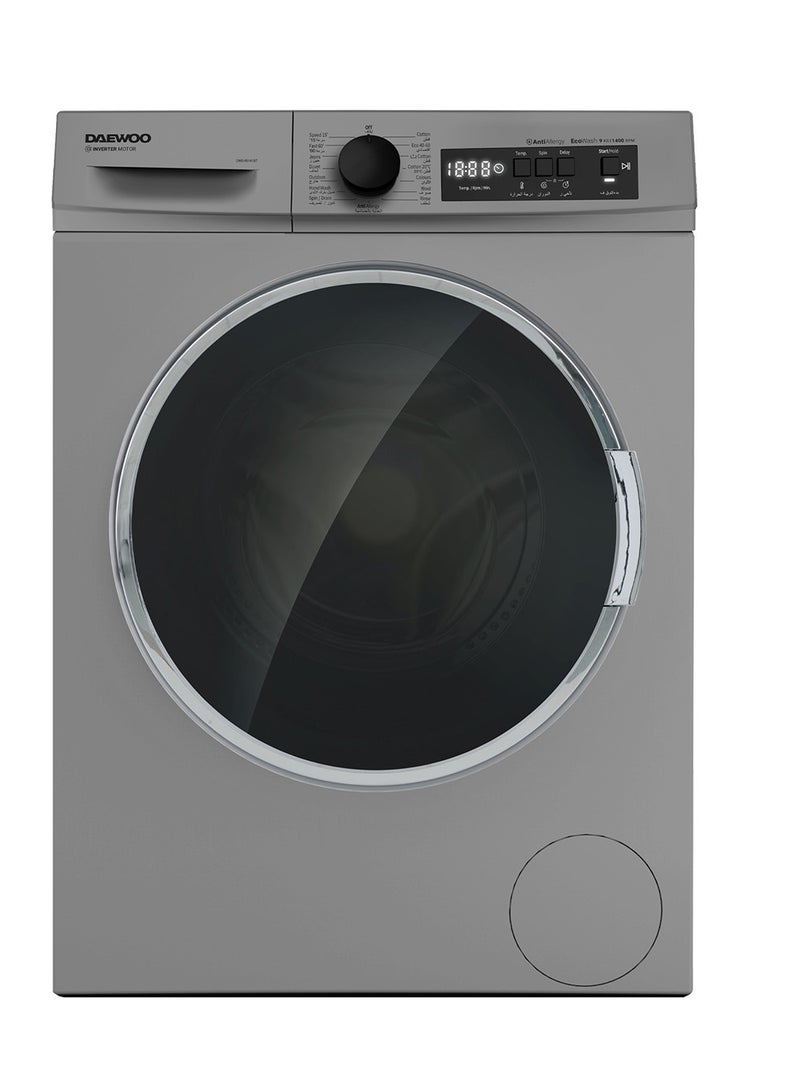 DAEWOO 9Kg Front Load Washing Machine With Lunar Dial, 1400 Rpm, Bldc Inverter Motor, Fully Automatic Washer With Wide Door, Digital Led Display, Child Lock, Steam Care, Quick Wash, - Image 1