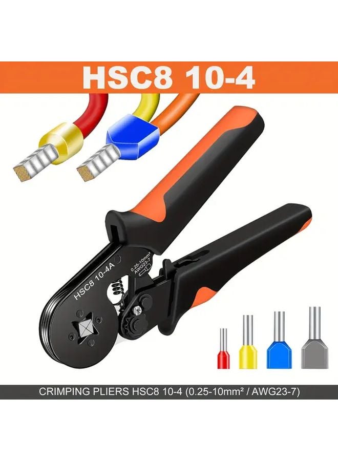 THSC8 10 4 HC Ferrule Crimping Tool Terminal Wire Stripper Pliers Cold Press Wiring Set - Image 1