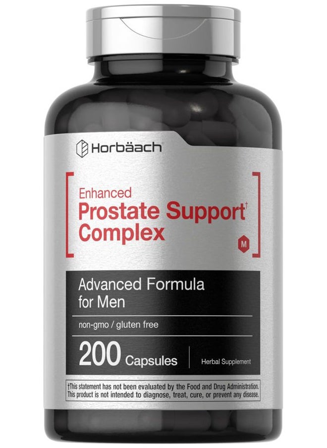 Horbäach Horbaach Prostate Supplement for Men | 200 Capsules | Enhanced Complex with Saw Palmetto, Pygeum, Stinging Nettle | Non-GMO and Gluten Free  - Image 1