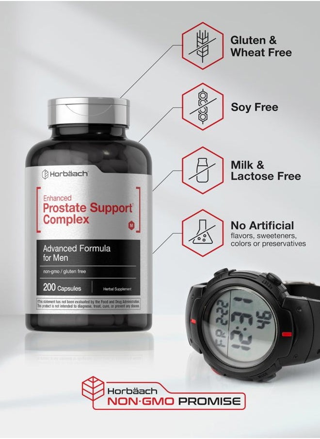 Horbäach Horbaach Prostate Supplement for Men | 200 Capsules | Enhanced Complex with Saw Palmetto, Pygeum, Stinging Nettle | Non-GMO and Gluten Free  - Image 5